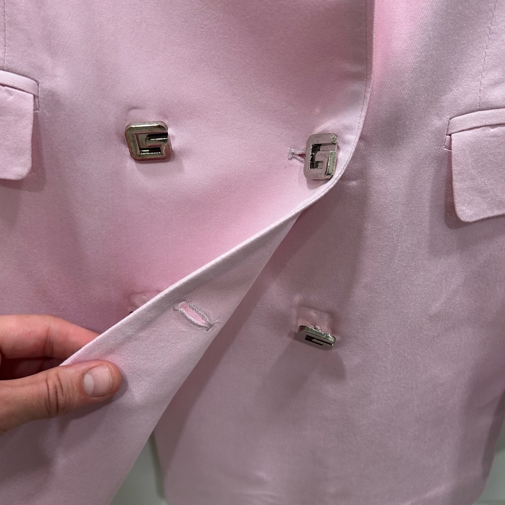 GAeLLE Paris Pink Blazer Suit Jacket Double Breasted - Picture 4 of 9